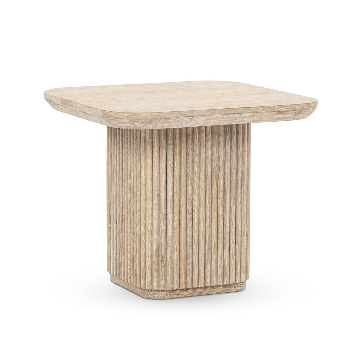 Vander - Solid Wood Square End Table - Select Living Furniture - End Tables - Classic Home - 51031764 - Cream Washed - Vander - Solid Wood Square End Table -