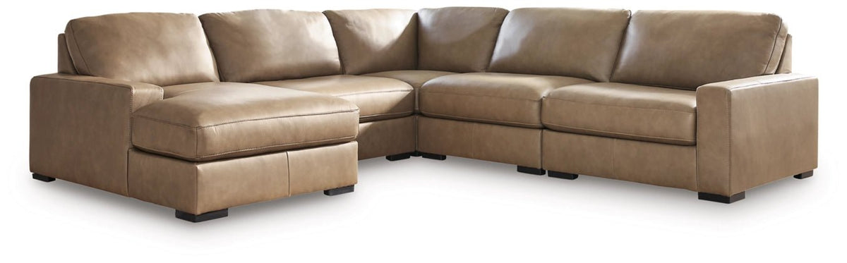 Veronella Sectional - Select Living Furniture - Ashley Furniture -  - Sahara -5 Piece Sectional with LAF Chaise - Veronella Sectional -