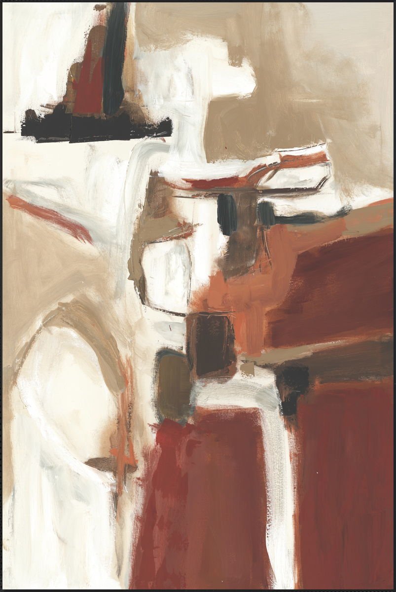 Villa - Painting Art By Buddy Whitlock - Select Living Furniture - Canvas Art - Classic Home - 560077044060BKF - Dark Red -40"W x 2"D x 60"H - Villa - Painting Art By Buddy Whitlock -