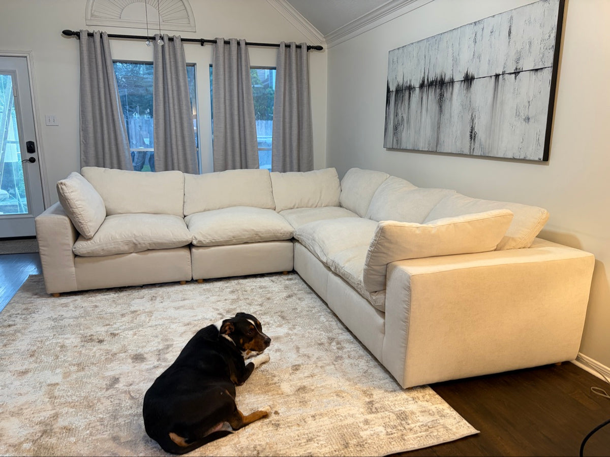 Walter sectional in a real home