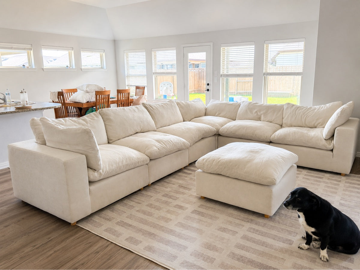 Walter sectional in a real home
