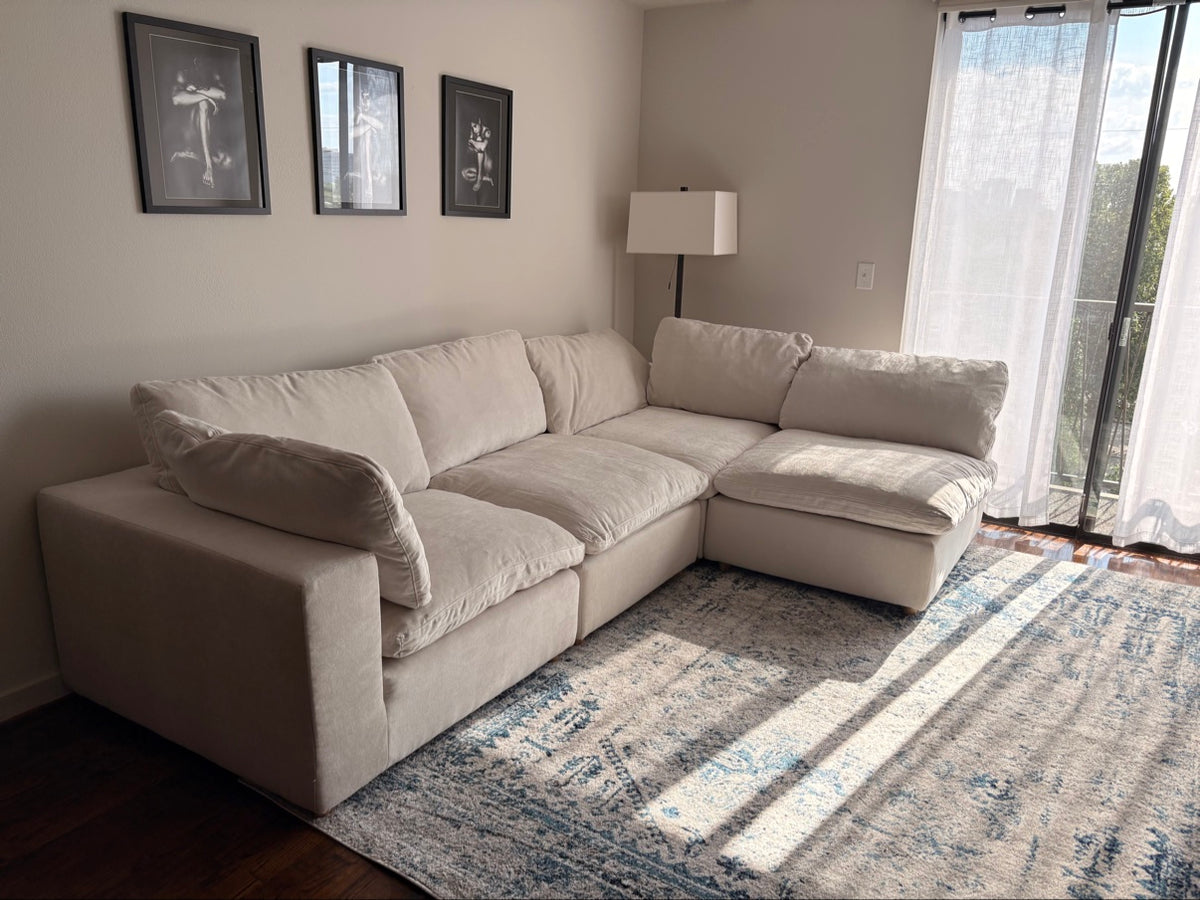 Walter sectional in a real home