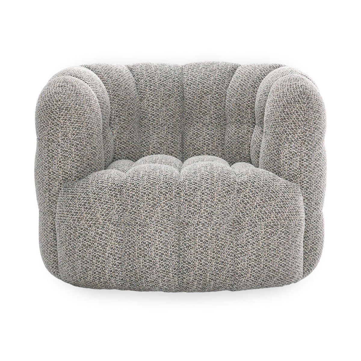 Walter - Upholstered Swivel Chair - Heathered Gray - Select Living Furniture - Swivel Chairs - Classic Home - 53051706 - Walter - Upholstered Swivel Chair - Heathered Gray -