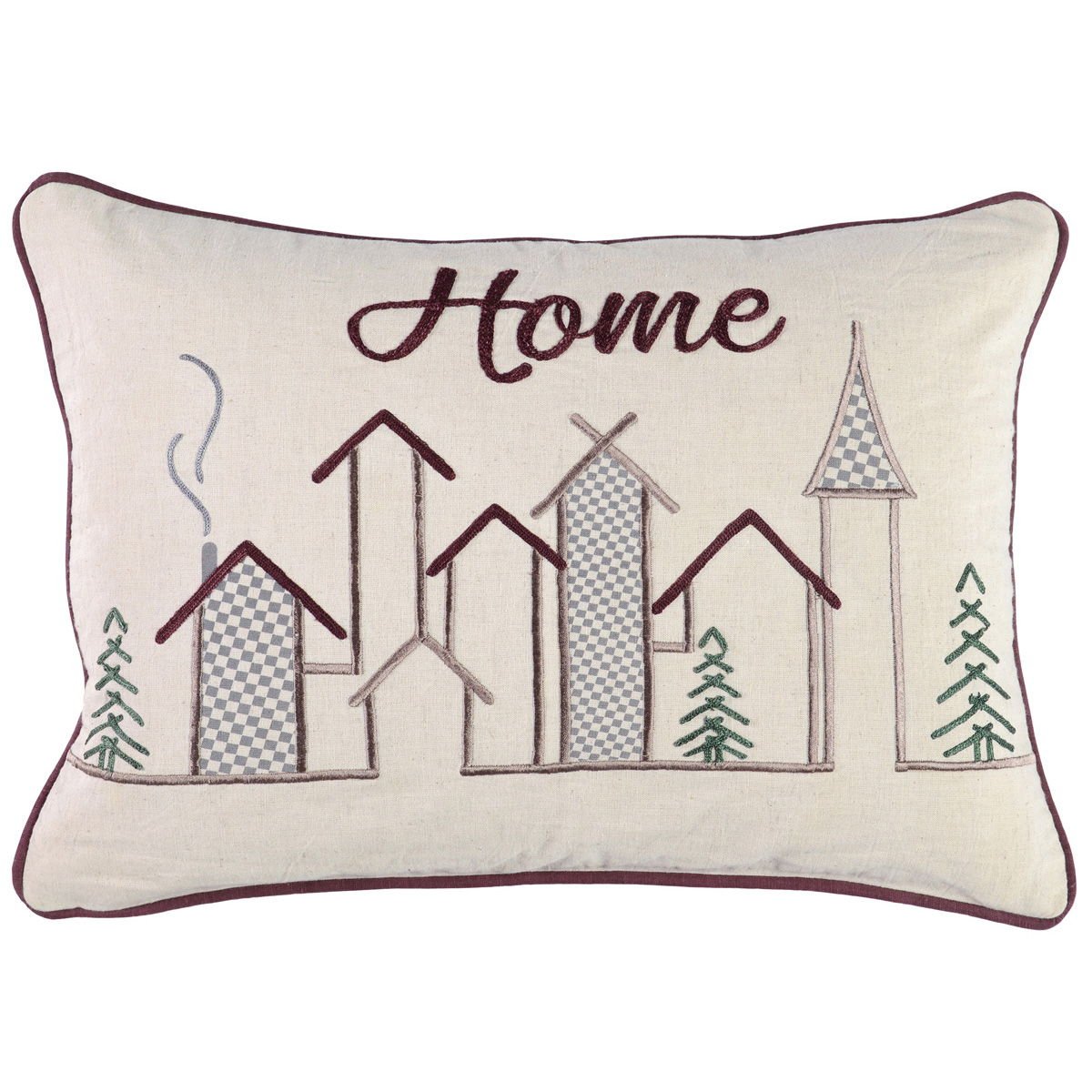 Winter Town - VE Pillow - Natural - Select Living Furniture - Accent Pillows - Villa - VEH0718 - Winter Town - VE Pillow - Natural -