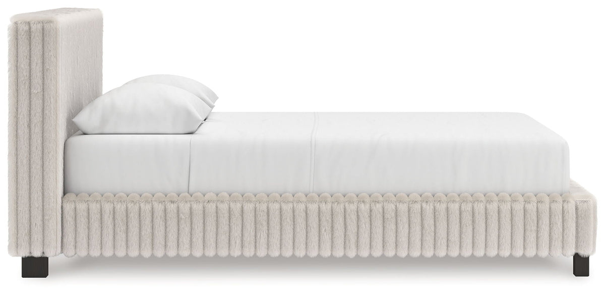 Zuraleus - Upholstered Bed - Select Living Furniture - Upholstered Beds - Signature Design by Ashley® - PCB3380B8 - Black -Queen - Zuraleus - Upholstered Bed -