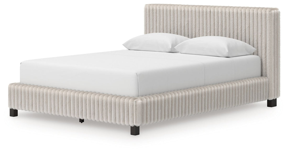 Zuraleus - Upholstered Bed - Select Living Furniture - Upholstered Beds - Signature Design by Ashley® - PCB3380B8 - Black -Queen - Zuraleus - Upholstered Bed -