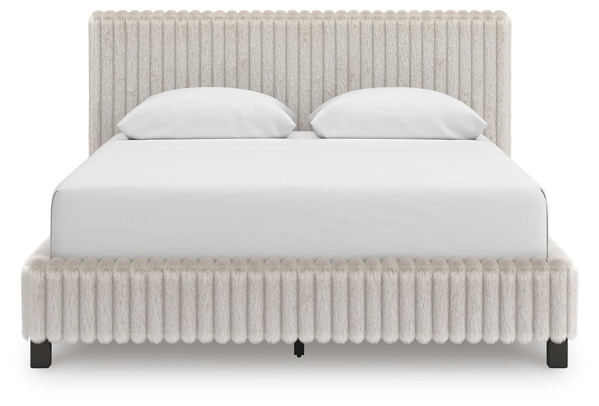 Zuraleus - Upholstered Bed - Select Living Furniture - Upholstered Beds - Signature Design by Ashley® - PCB3380B8 - Black -Queen - Zuraleus - Upholstered Bed -